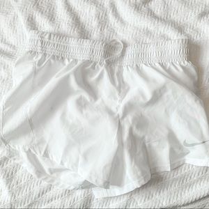White nike shorts
